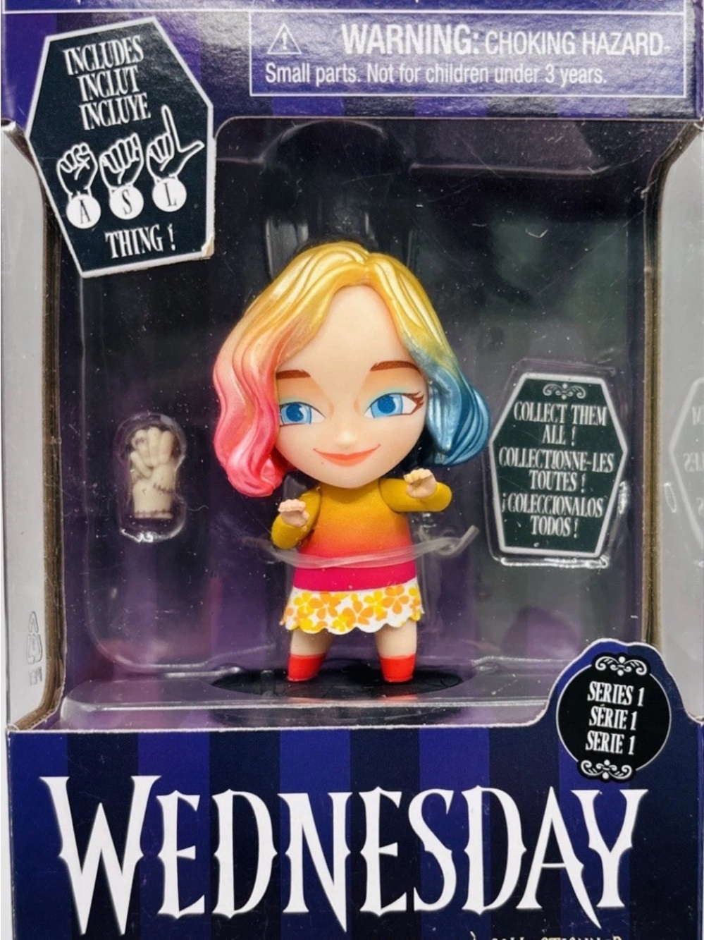 Wednesday Addams Mini-Figure Series 1 Enid Sinclair With Thing-New